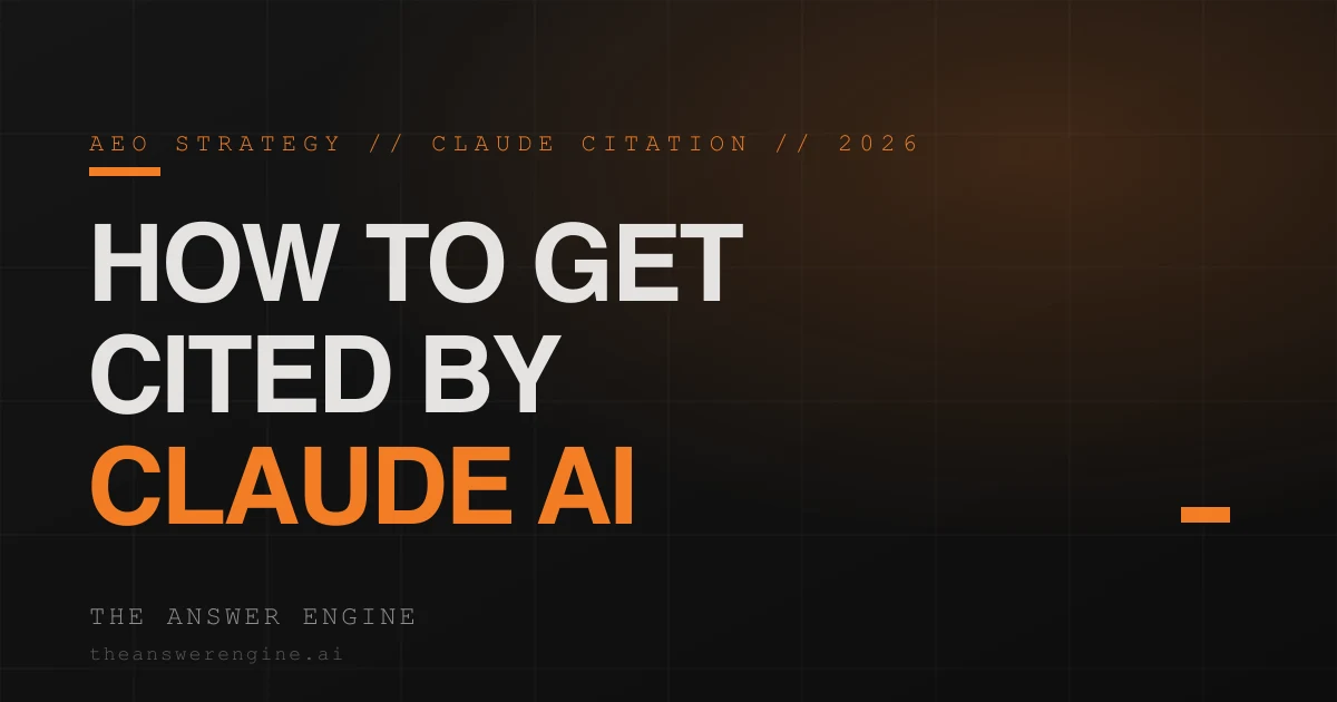 How to get cited by Claude AI, the Answer Engine Optimization playbook for Claude, ChatGPT, Perplexity, and Gemini