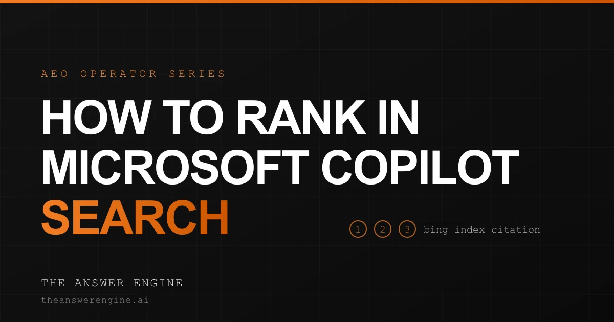 How to Rank in Microsoft Copilot Search