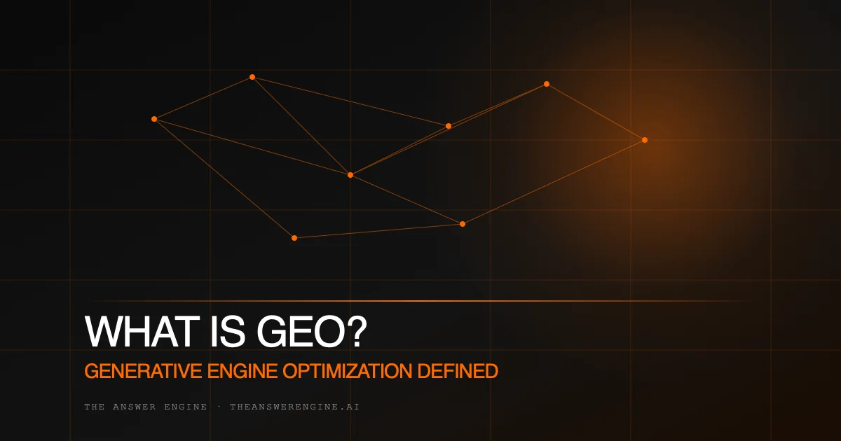 What Is Generative Engine Optimization (GEO)?